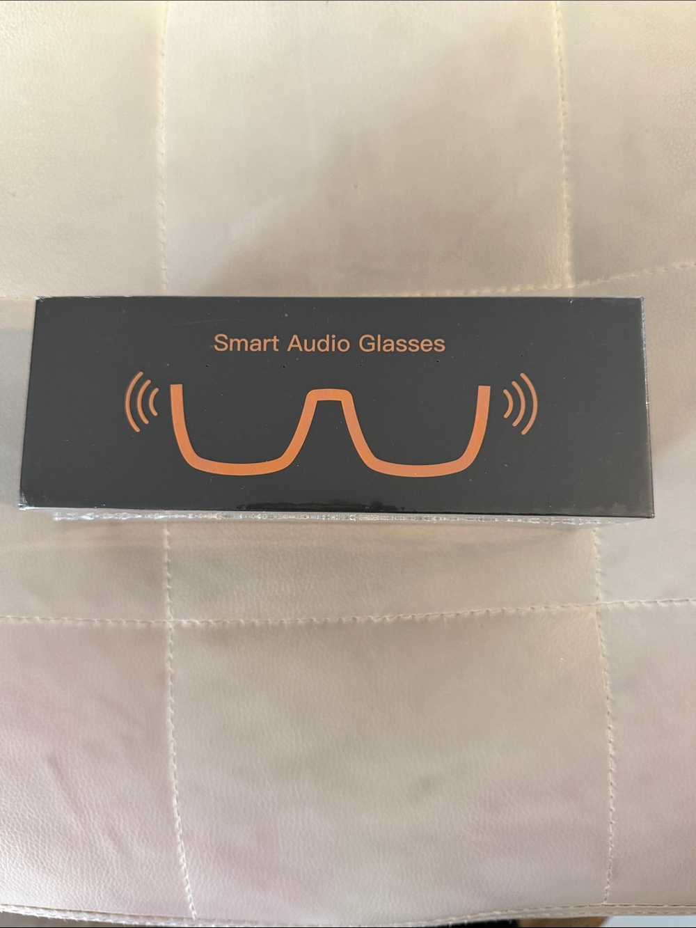 Smart Audio Glasses - Black with Orange Accents